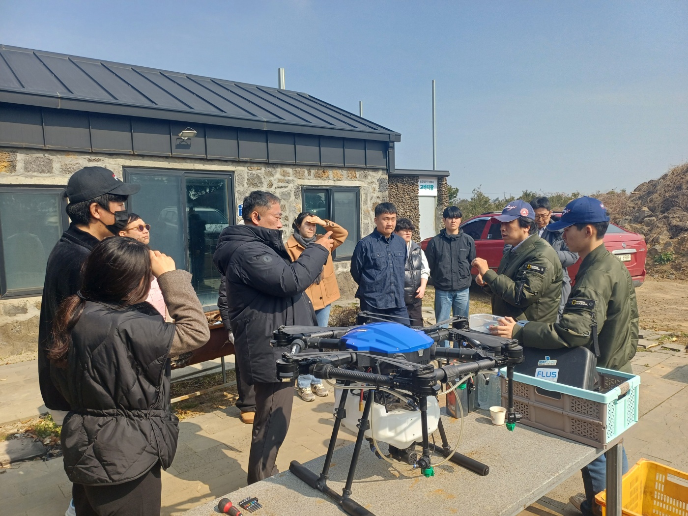 RIS 지능형서비스사업단 제주 AI 드론 봉사단 드론방제 실무교육