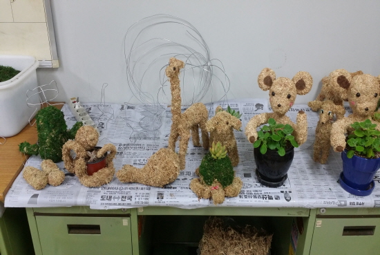 2015 원예식물 압화전시회 준비