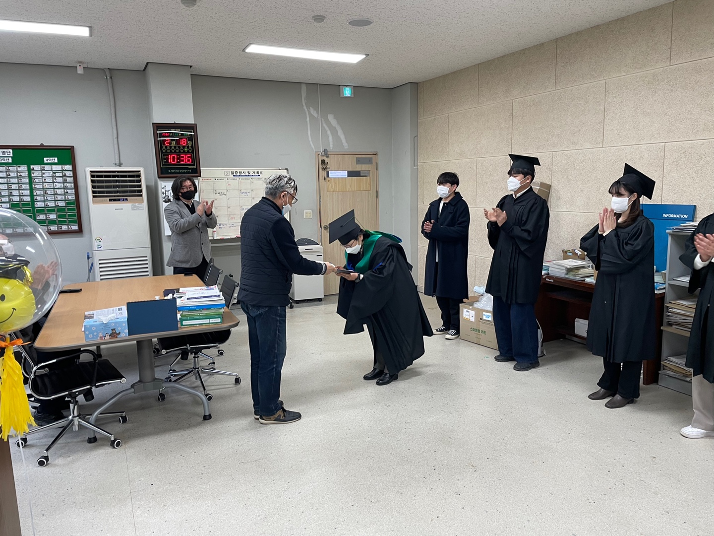 2021학년도 전기 졸업자 학위기 수여