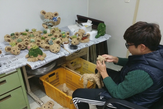 2015 원예식물 압화전시회 준비