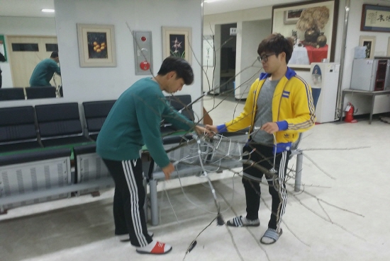 2015 원예식물 압화전시회 준비