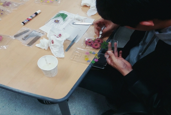 2015 원예식물 압화전시회 준비