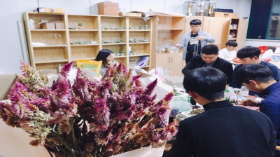 2016년 원예학과 전시회 준비